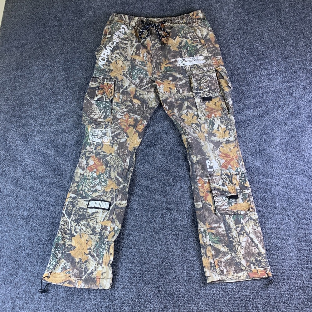 RGSTR Cargo Pants Mens Small Green Realtree Camo Stretch Drawstring Pockets
